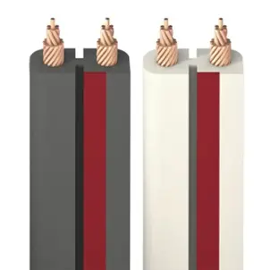 AudioQuest - X2 - 30' - Gray with Red Stripes