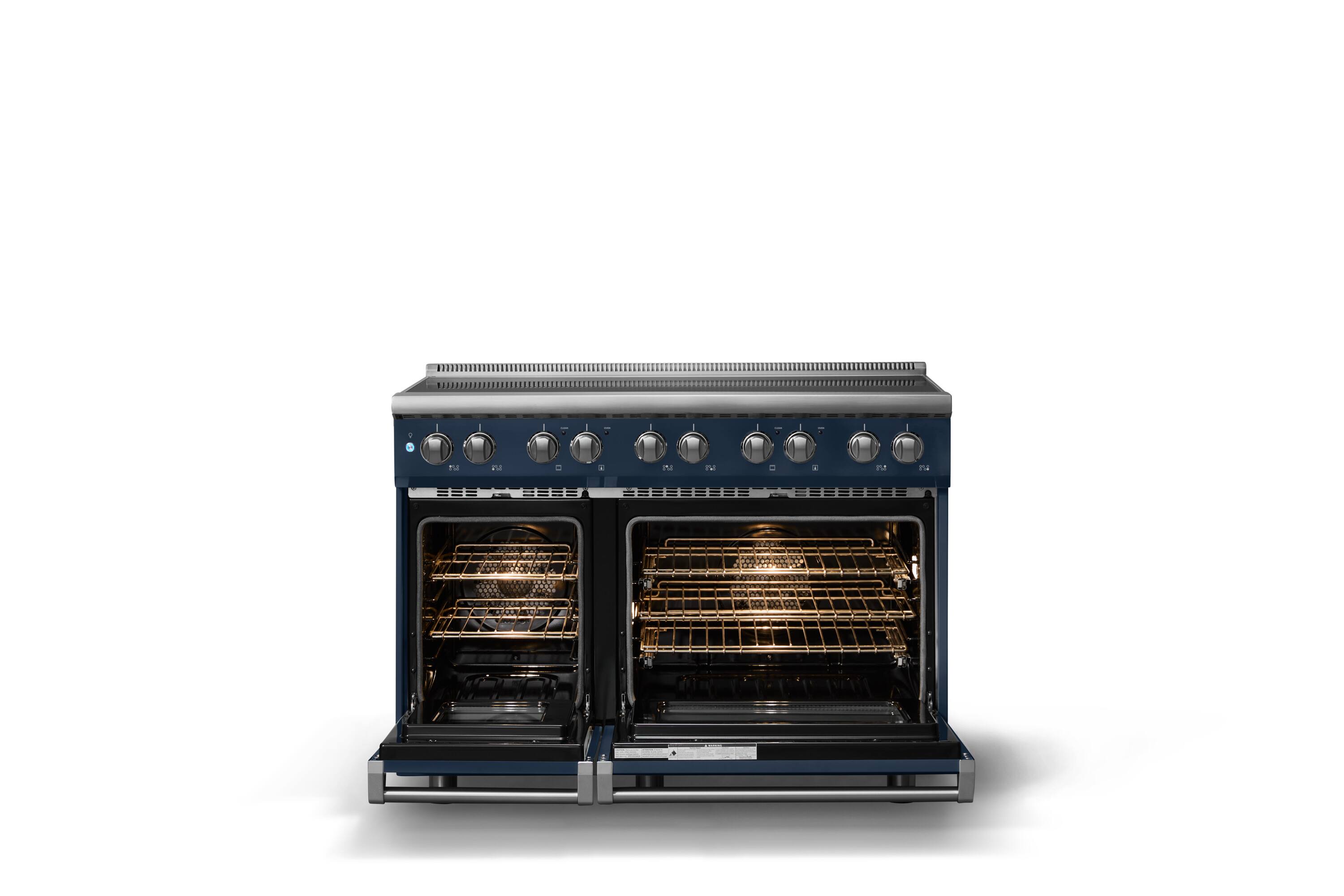 Alt View 1. Viking - 48 in. Wide 6 Elements Pro 5 Series 7.3 Cu. Ft. Freestanding 6 Element Induction Convection Range - Slate Blue - Slate Blue.