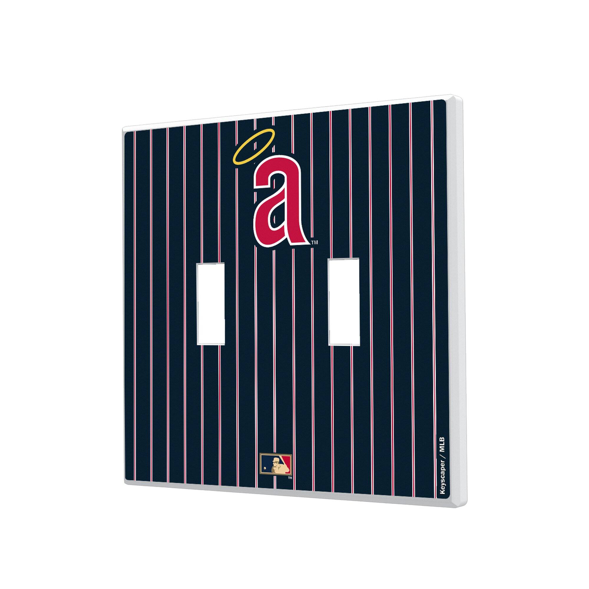 Keyscaper - Los Angeles Angels 1971 Cooperstown Pinstripe Double Toggle Light Switch Plate - Multicolor price history on PriceWatchPro