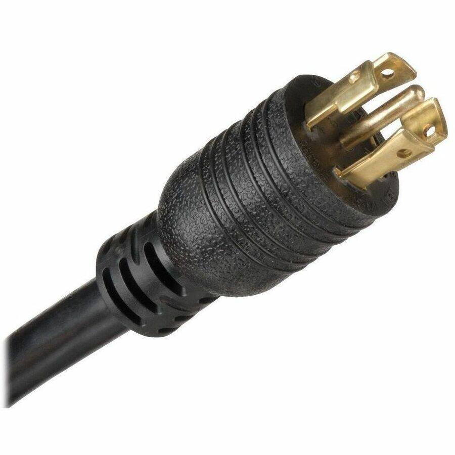 Alt View 3. Tripp Lite - Tripp Lite by Eaton PDU 3-Phase Local Metered PDU 8.6 kW 45 208V outlets (36 C13 9 C19) 6 ft. (1.83 m) NEMA L21-30P - Black.