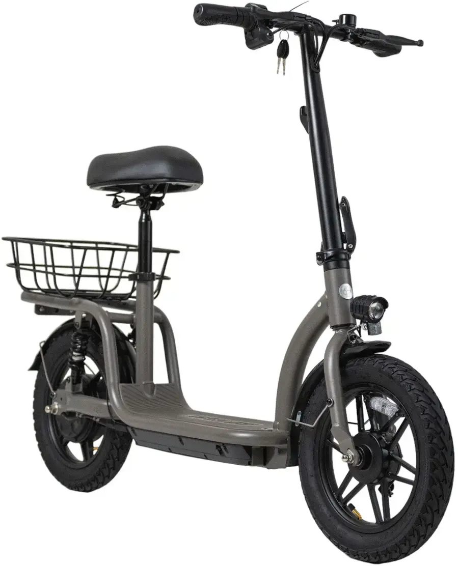 Alt View 19. GoTrax - FLEX VOYAGER Electric Scooter w/16mi Operating Range & 15.5mph Max Speed - Gray.