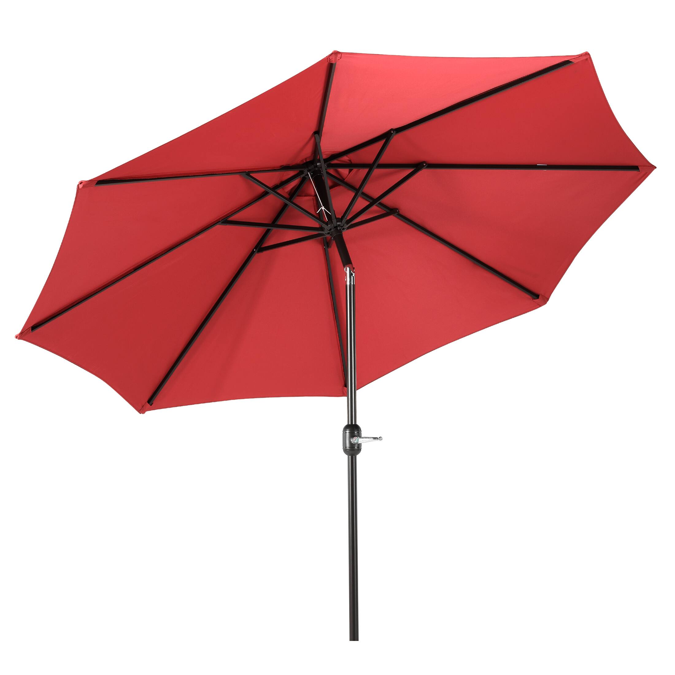 Back. WestinTrends - WestinTrends Paolo 9 ft. Patio Table Umbrella with tilt and crank features - Red.