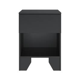 Boyd Sleep - Anzio One Drawer Modern Nightstand - Black