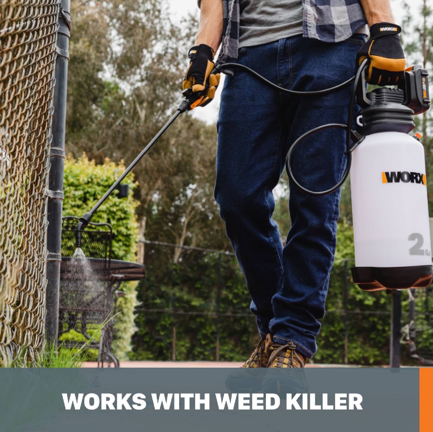 WORX 2% Gl WORKS WITH WEED KILLER