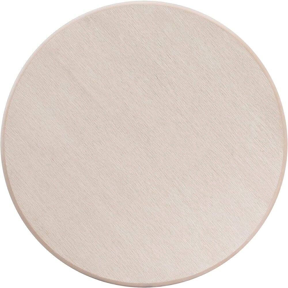 Left. East West Furniture - East West Furniture Round Table Butter Cream Color Table Surface and Asian Wood Dining Table Pedestal Legs -Butter - Multi-Color.