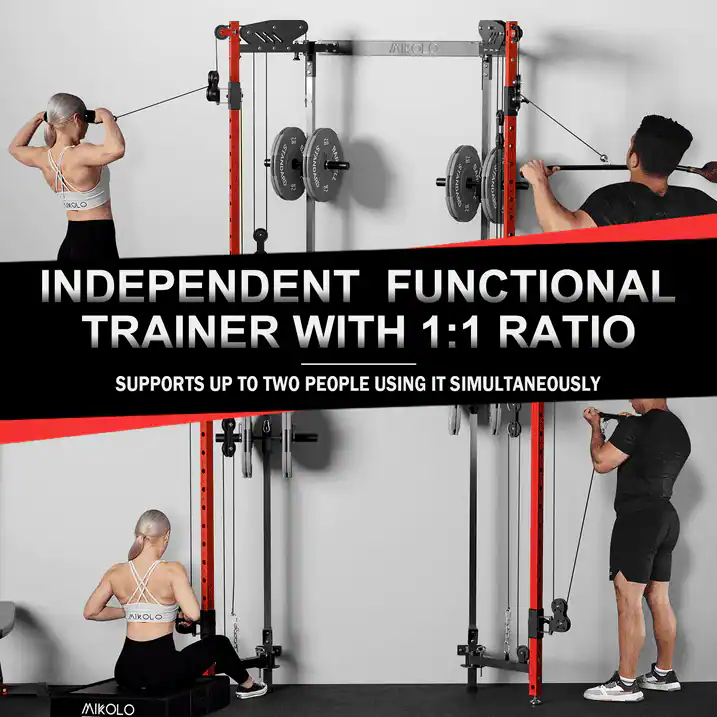 Mikolo Foldable Power Rack Cage,1000lbs Capacity Wall Mounted Squat ...
