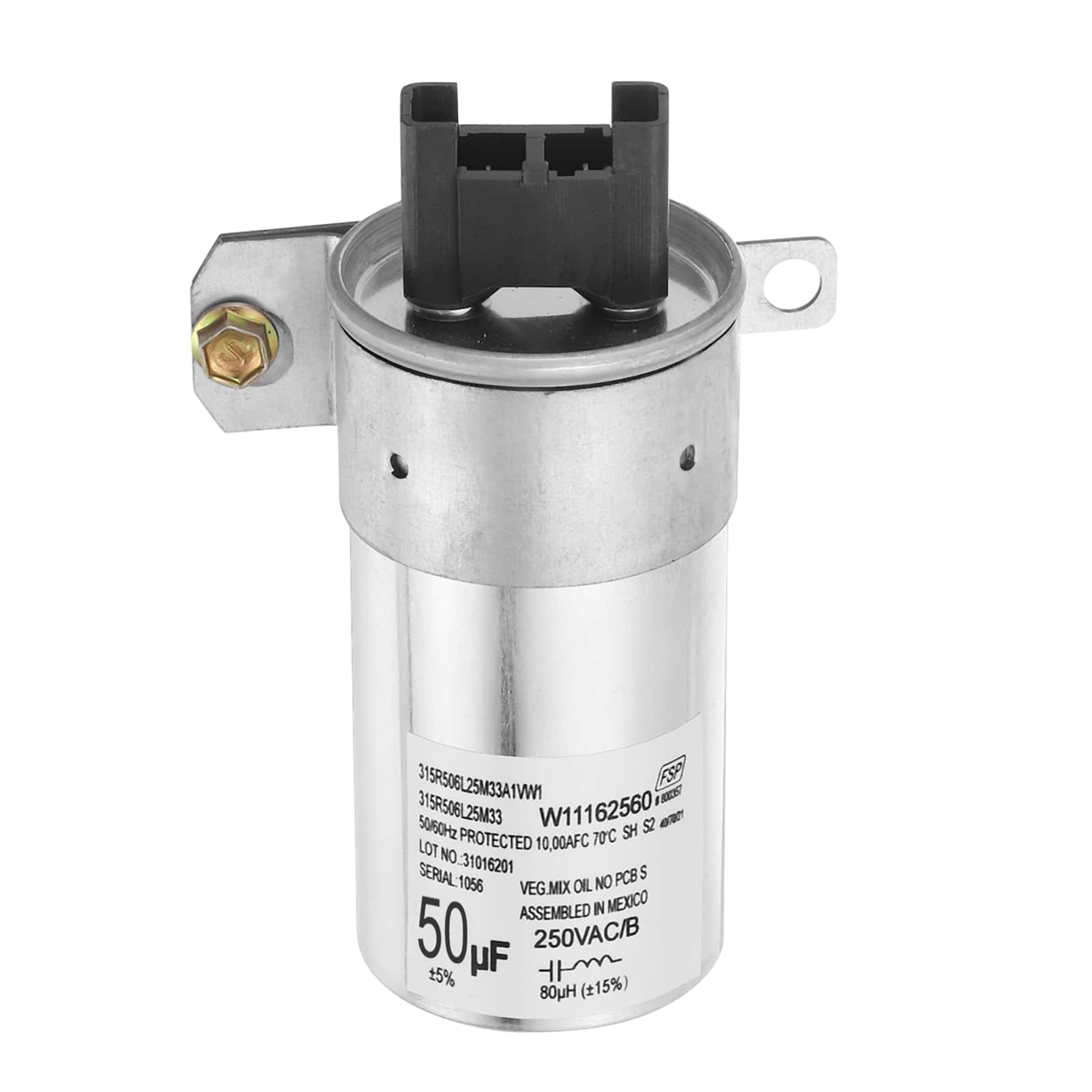 Unique Bargains - CBB60 Capacitor, 50uF250V Run Round Start Capacitor for Water Pump/AC Motor/HVAC/Compressor/Generator/Air Condenser - Silver price history on PriceWatchPro