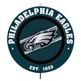 Evergreen Enterprises - Philadelphia Eagles 15" LED Round Metal Lit Wall Sign - Multicolor