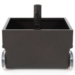 Kadyn - Outdoor Umbrella Base 150 Pounds Patio Umbrella Base Stand Wheels Planter Outdoor - Black