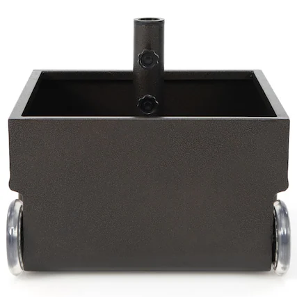 Front. Kadyn - Outdoor Umbrella Base 150 Pounds Patio Umbrella Base Stand Wheels Planter Outdoor Black - Black.