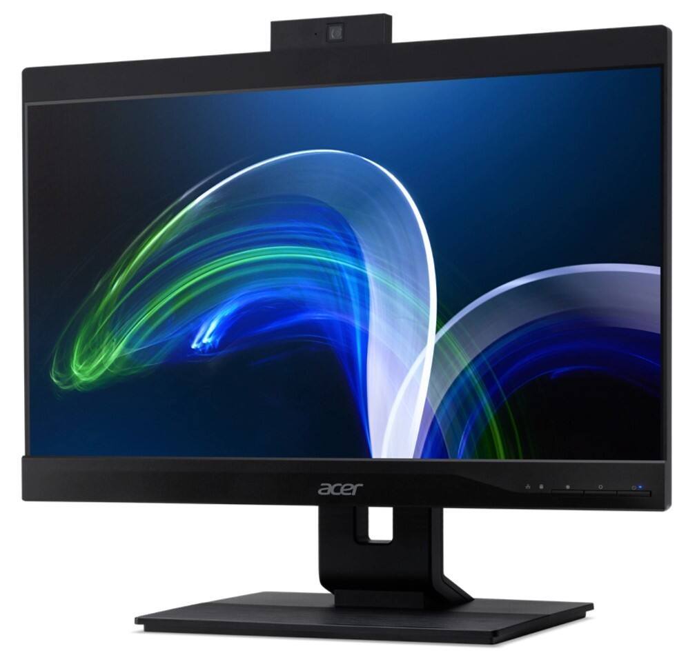 Alt View 4. Acer - Veriton Z4680G-I71170S1 Business All-in-One 21.5" FHD Display (Intel i7-11700, 16GB DDR4, 512GB PCIe SSD, Win 11 Pro) - Black.