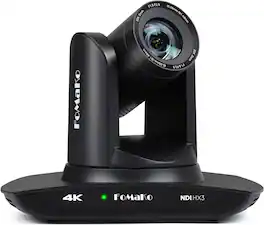 FoMaKo - K20NS 4K HDMI 20X Optical Zoom PTZ Camera NDI HX3 AI Auto-Tracking Gen 3 for Church Worship Education Conferences - Black
