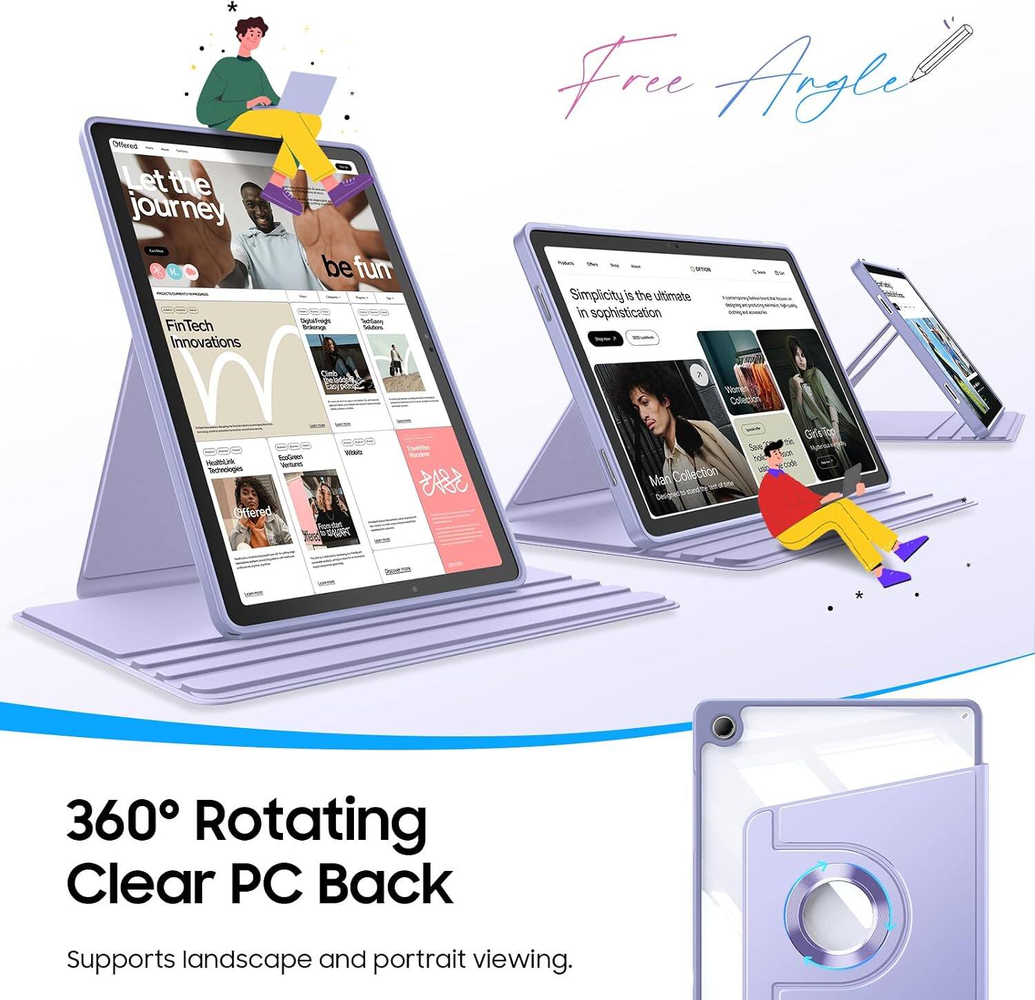 Offered the journey FinTech Innovations be fun - - Free Angle SMSSNG Simplicity is the ultimate in sophistication Club EnoGreen HealthUnk Quotes Technologies Offered BASKET 38A3 Man Collection hole coon 360 Rotating Clear PC Back supports landscape and portrait viewing.