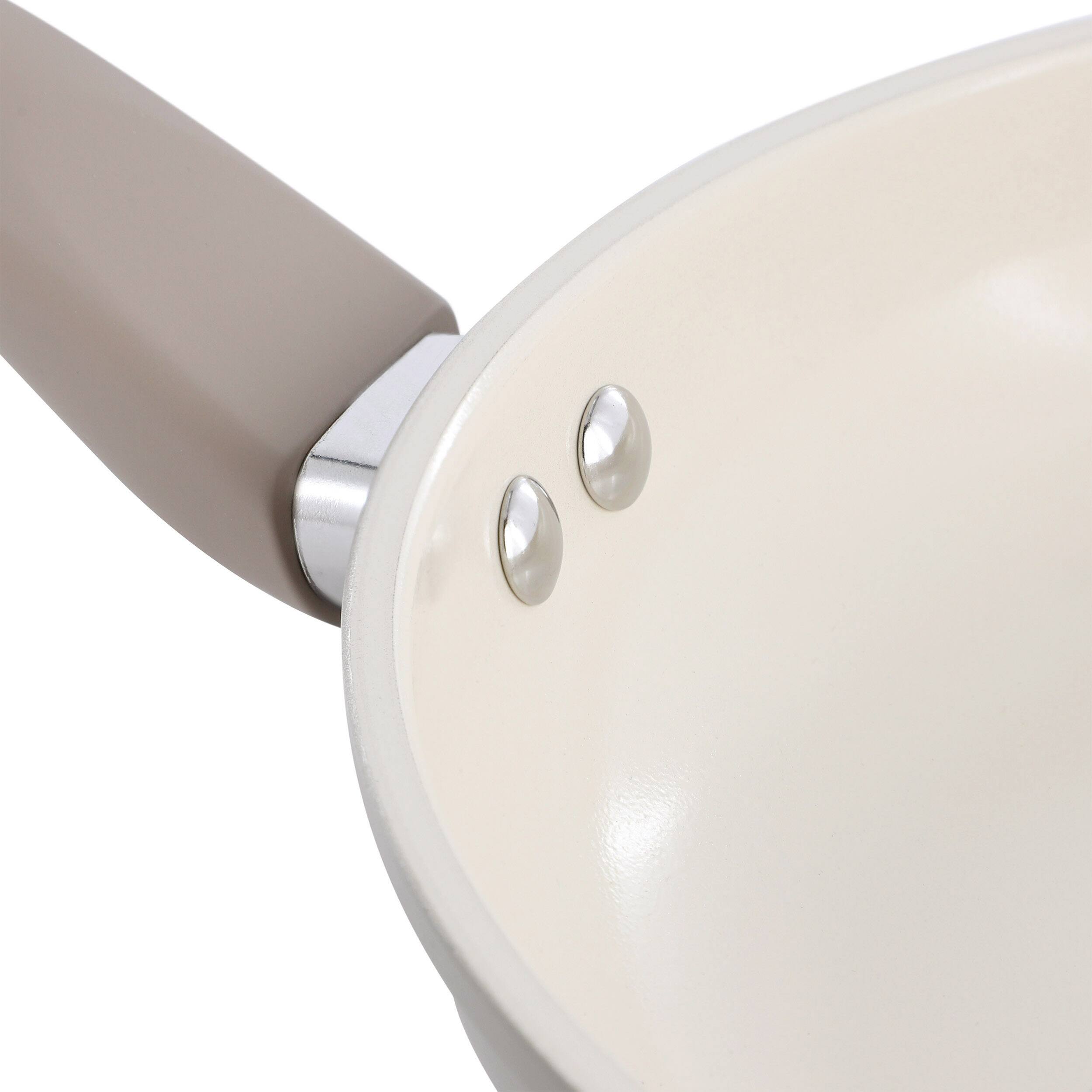 Alt View 4. Oster - Oster Sutterville Choice 12 Inch Ceramic Nonstick Frying Pan in Beige - Beige.