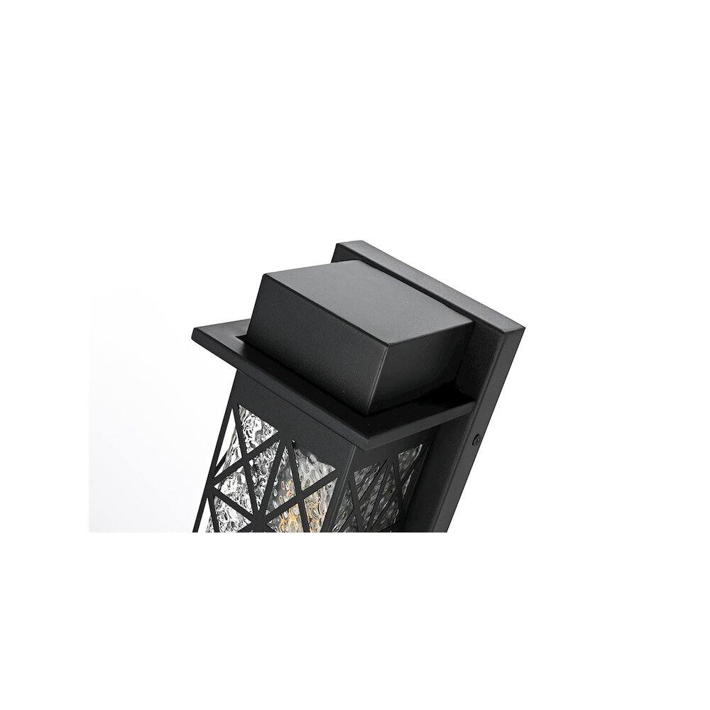 Alt View 3. Elegant Lighting - Wildey 7 inch Outdoor Pendant in Black - Black.