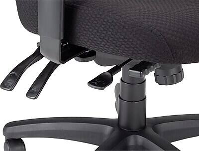 Alt View 7. Tempur-Pedic - Tempur-Pedic TP4000 Ergonomic Fabric Swivel Task Chair, Black (TP4000) - Black.