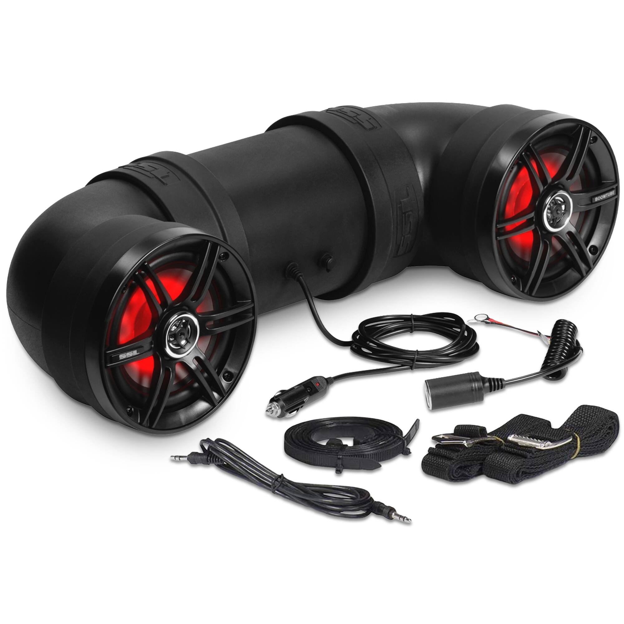 Front. SoundStorm - SOUNDSTORM BTB6L 6.5" 450W Bluetooth Amplified Marine UTV ATV Speaker System - Black.