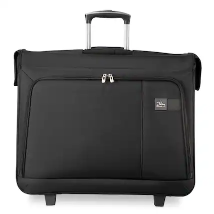 Front. Skyway - Sigma 7.0 Softside Rolling Garment Bag, Black - Black.