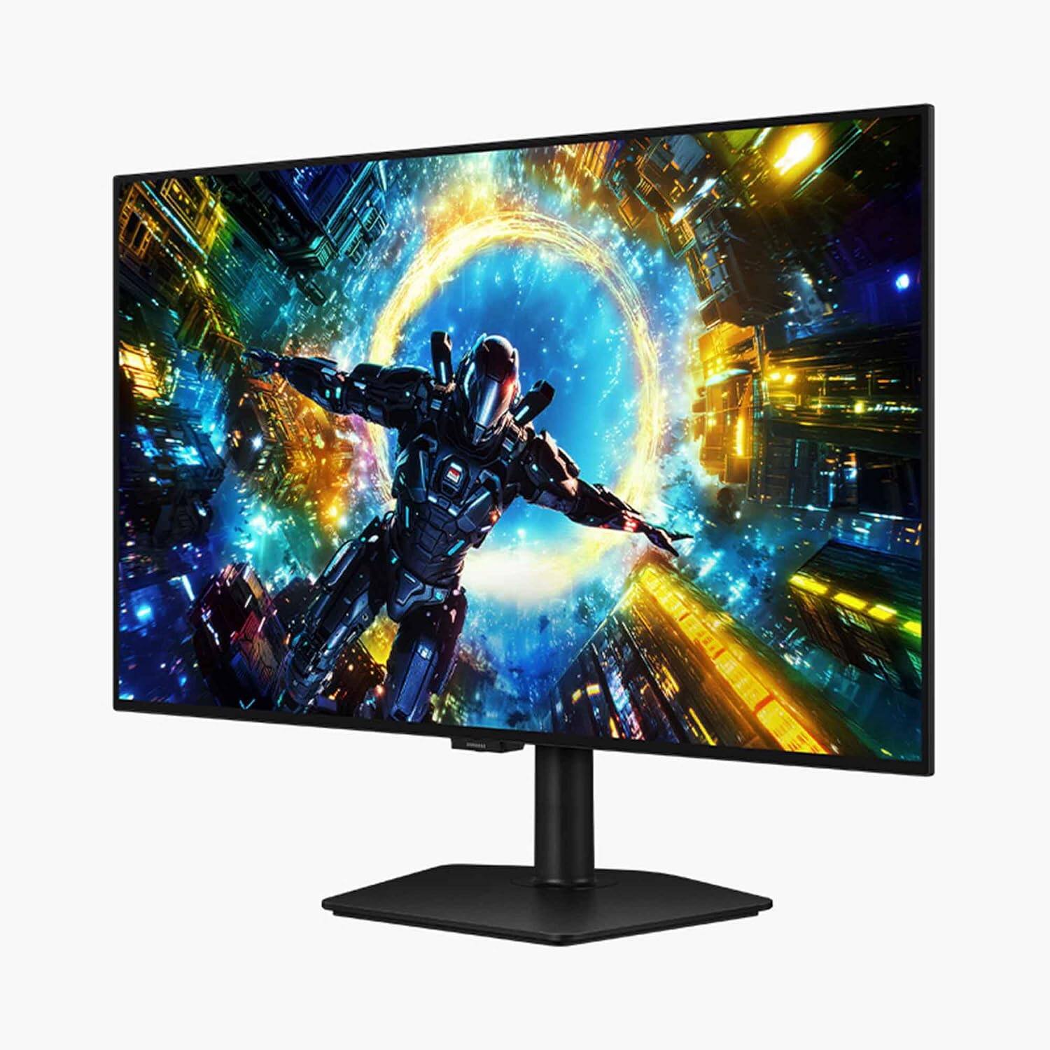 Left. Samsung - Samsung LS32HG732SNXZA Gaming Monitor with 5 Year Amber Protection (2026) - Black.