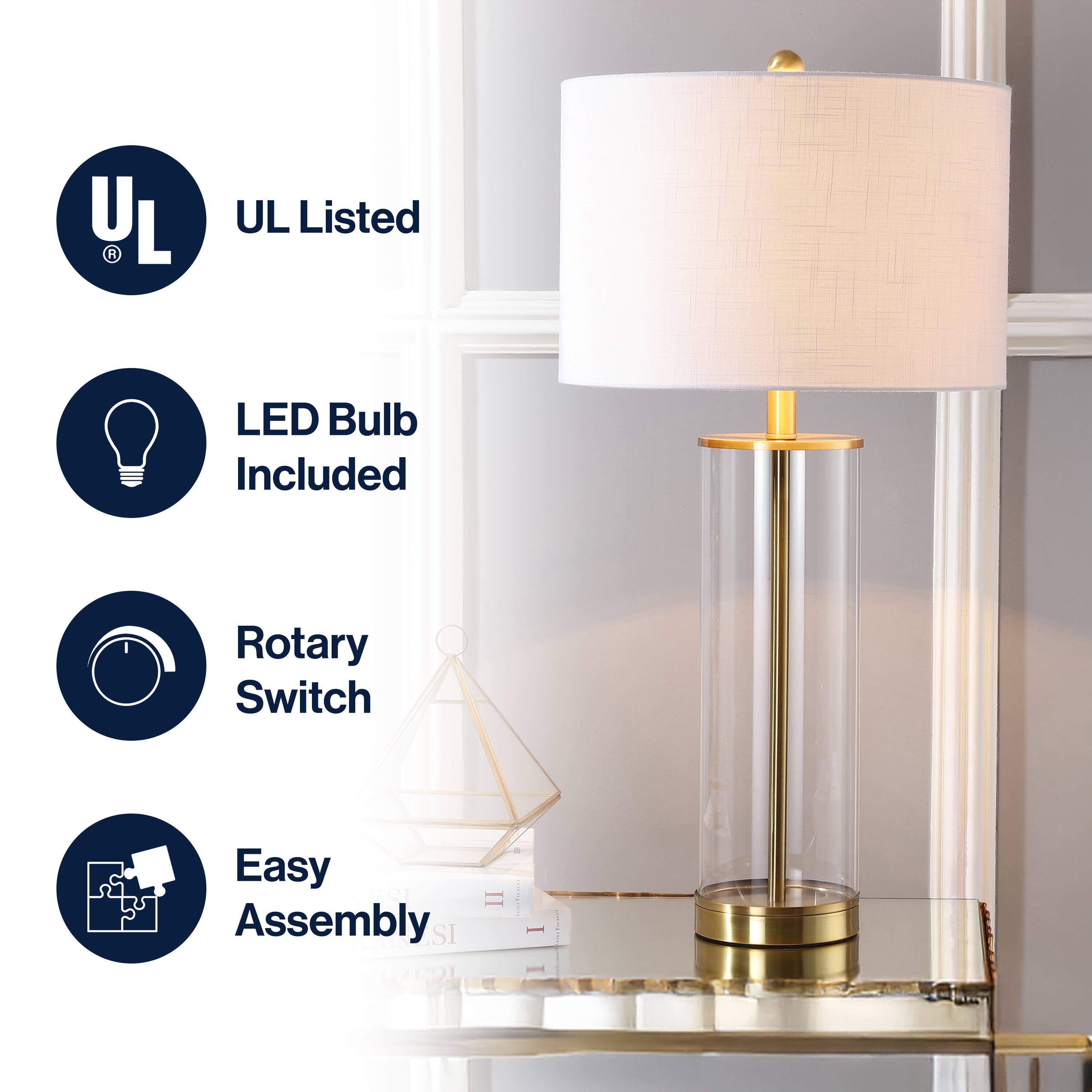 - UL Listed
- LED Bulb Included
- Rotary Switch
- Easy Assembly