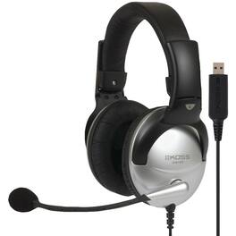 Koss - SB45 USB Full-Size Over-Ear Communication Headset - Silver