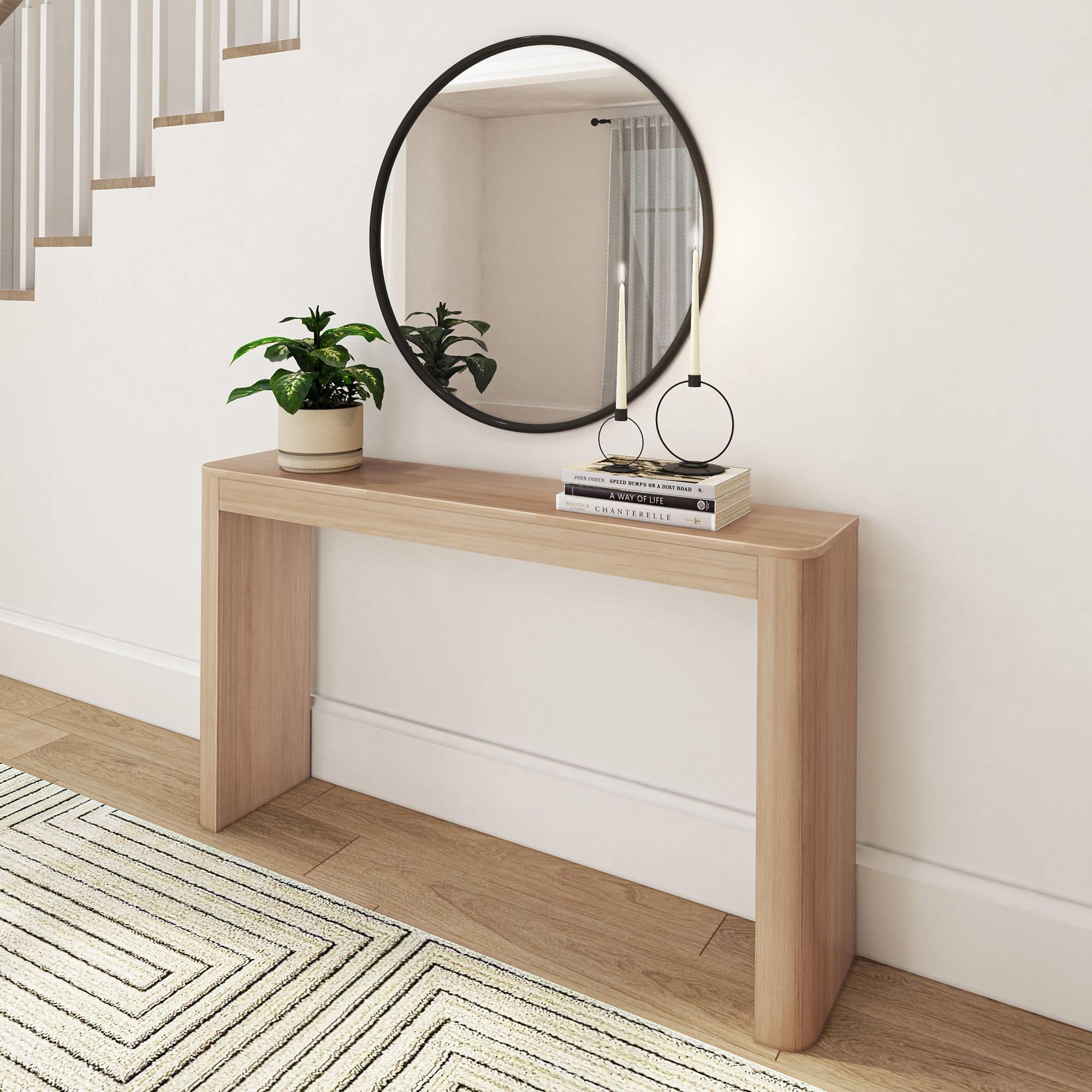 Plank+Beam - Contour Console Table (56in / 1420mm) - Blonde