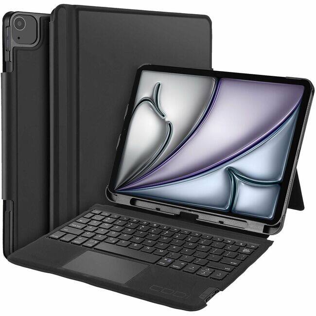 Front. CODi - CODi Bluetooth Keyboard Case with Trackpad for iPad Air 13" (M2, M3), iPad Pro 12.9" (5th, 6th Gen) - Transform your - Black.