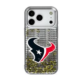 Keyscaper - NFL - Houston Texans - iPhone Text Backdrop Design Glitter Case - 15 - Multicolor