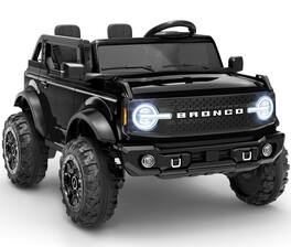FIRST RIDE ON - Licensed Ford Bronco Base 24V Kids Electric Car, Ride on Toy with Parent Remote Control and Bluetooth - Black