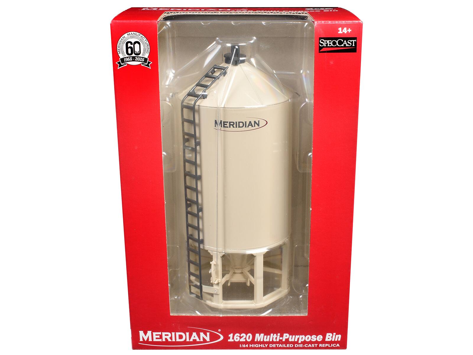 MANUFAC MERIDIAN 60 URING 1965-2025  
14+ SPECCAST  
MERIDIAN  
MERIDIAN 1620 Multi-Purpose Bin 1/64 HIGHLY DETAILED DIE-CAST REPLICA