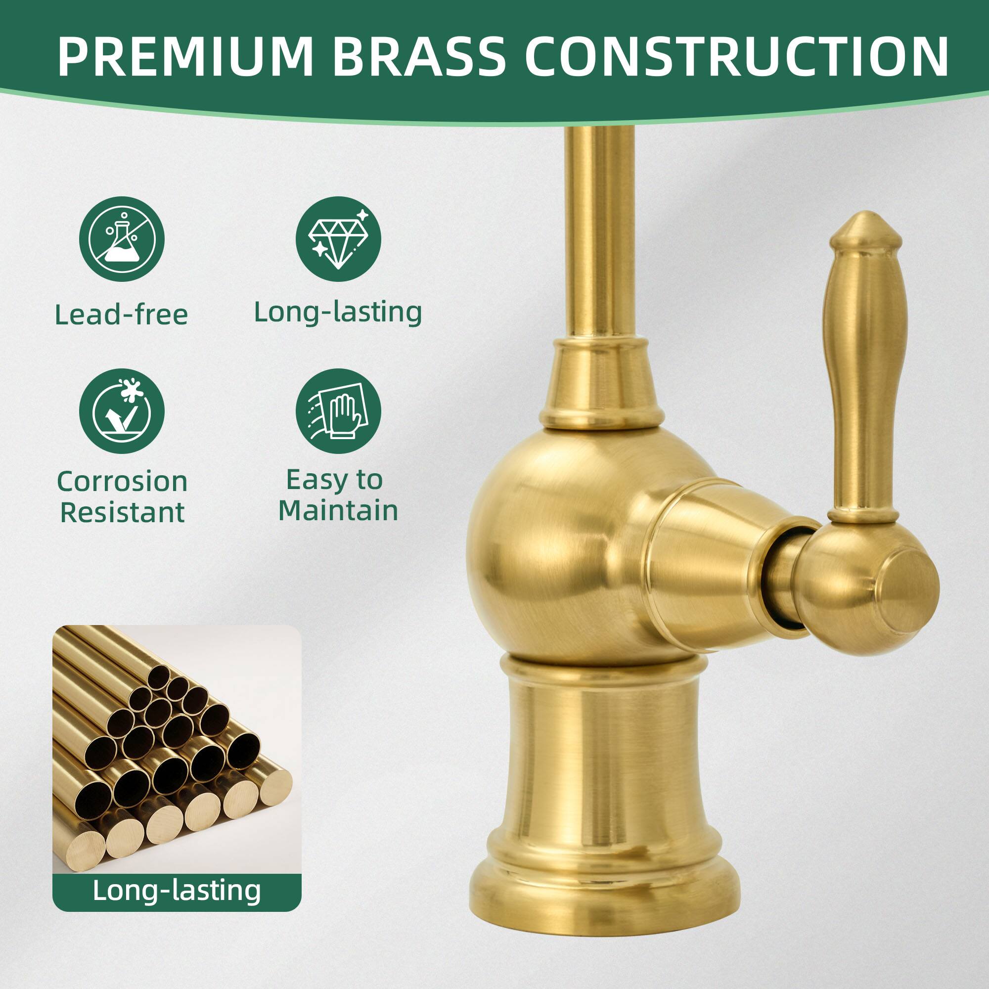 PREMIUM BRASS CONSTRUCTION

- Lead-free
- Long-lasting
- Corrosion Resistant
- Easy to Maintain

Long-lasting