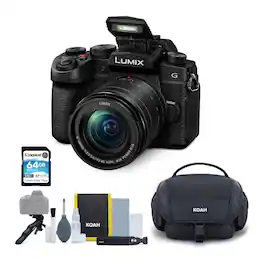 Panasonic - LUMIX G97 Micro Four Thirds Mirrorless Black Camera with Bag Bundle - White
