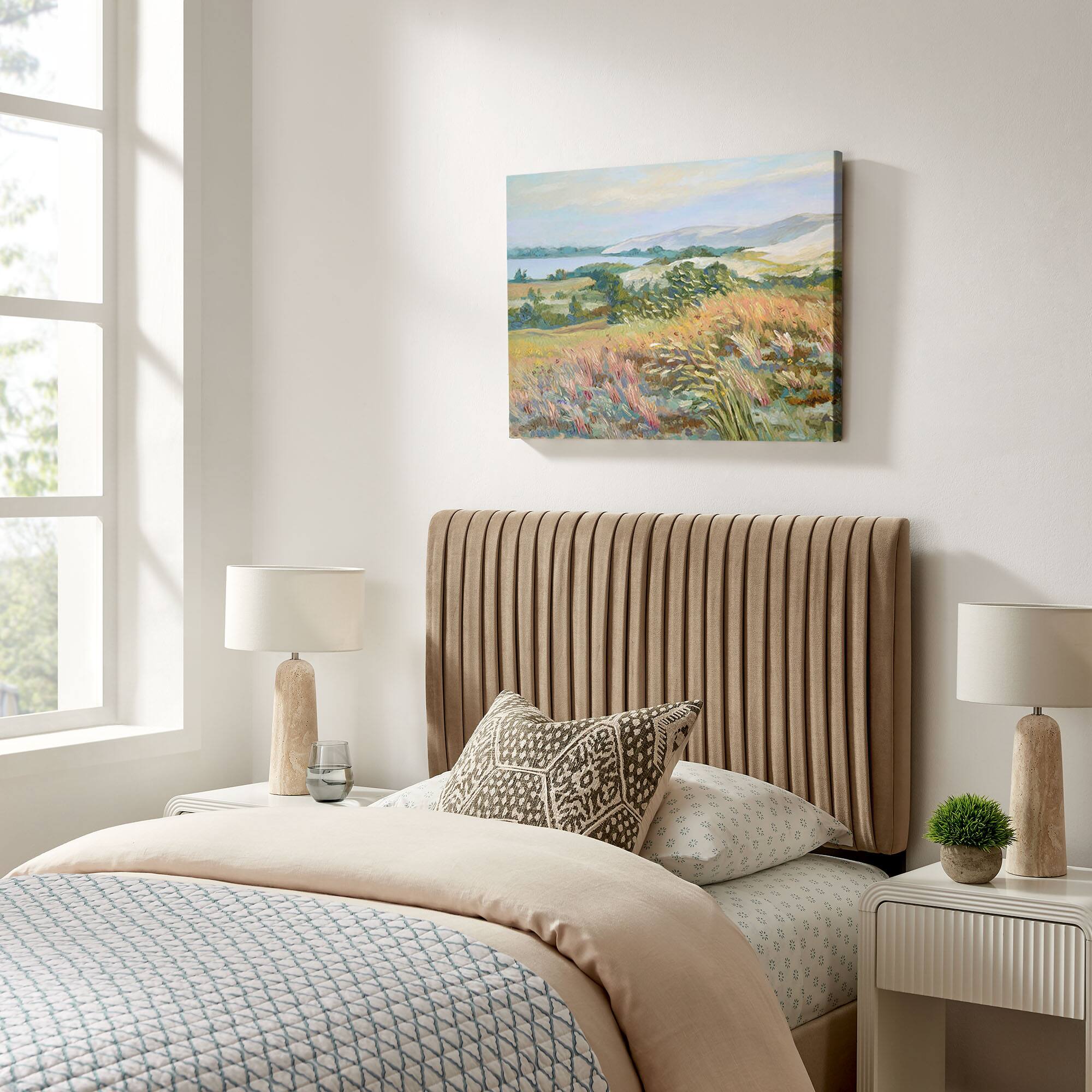 Eloise Upholstered Headboard by Modway - Taupe