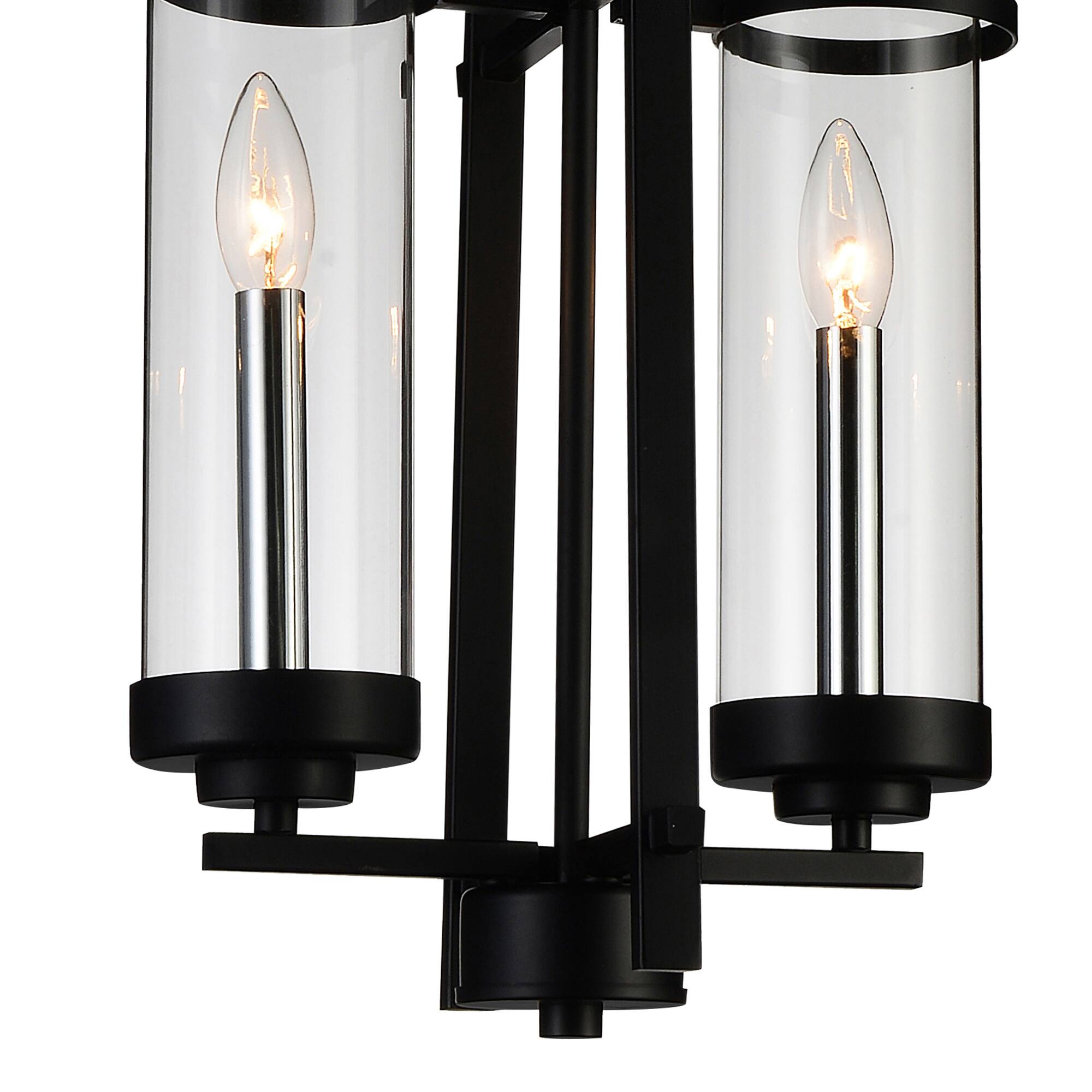 Back. CWI Lighting - Sierra 2 Light Up Mini Pendant With Black Finish - Black.