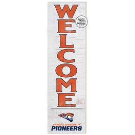 Jardine - Carroll University Pioneers 10'' x 35'' Indoor/Outdoor Welcome Sign - White