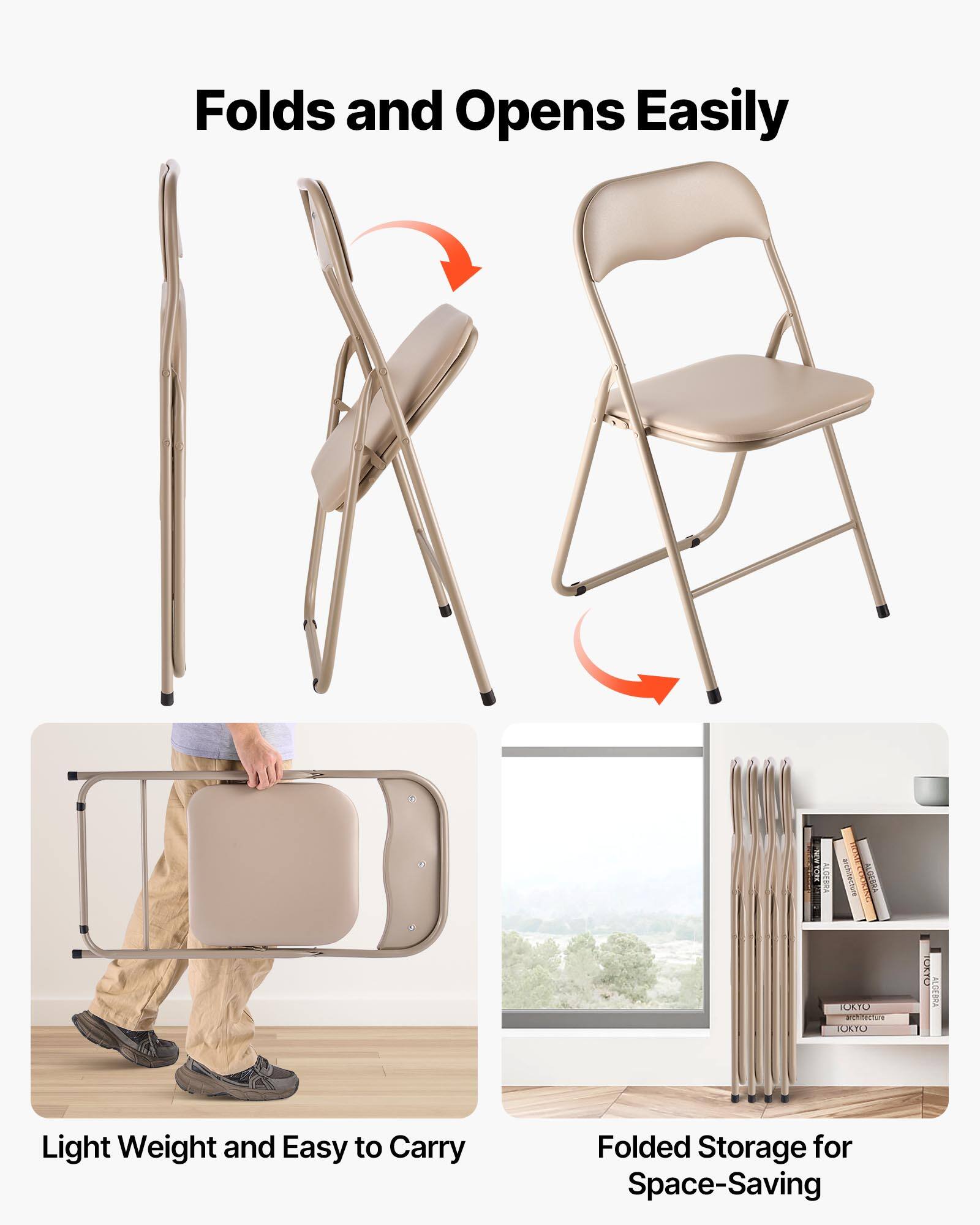 Folds and Opens Easily

Light Weight and Easy to Carry

Folded Storage for Space-Saving