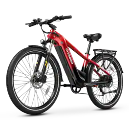 CYCROWN - Urban X Commuter Ebike(1000W Motor , 20MPH Top Speed , 90Miles Range , 48V 20Ah Battery) - Volcanic Red
