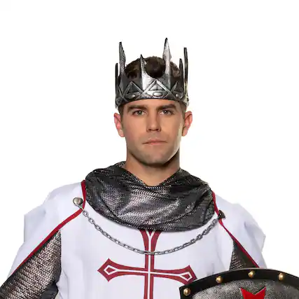 Front. Underwraps - King's Gold Crown Foam Adult Costume Accessory - Gold.