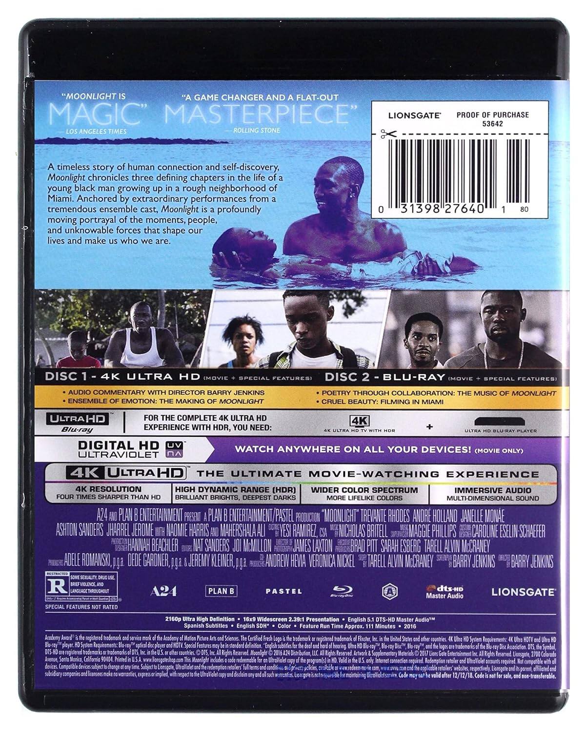 Alt View 1. Moonlight   - 4K Blu-Ray.