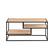 Front. Walker Edison - Modern Minimal Coffee Table with Floating Shelves - Coastal Oak.