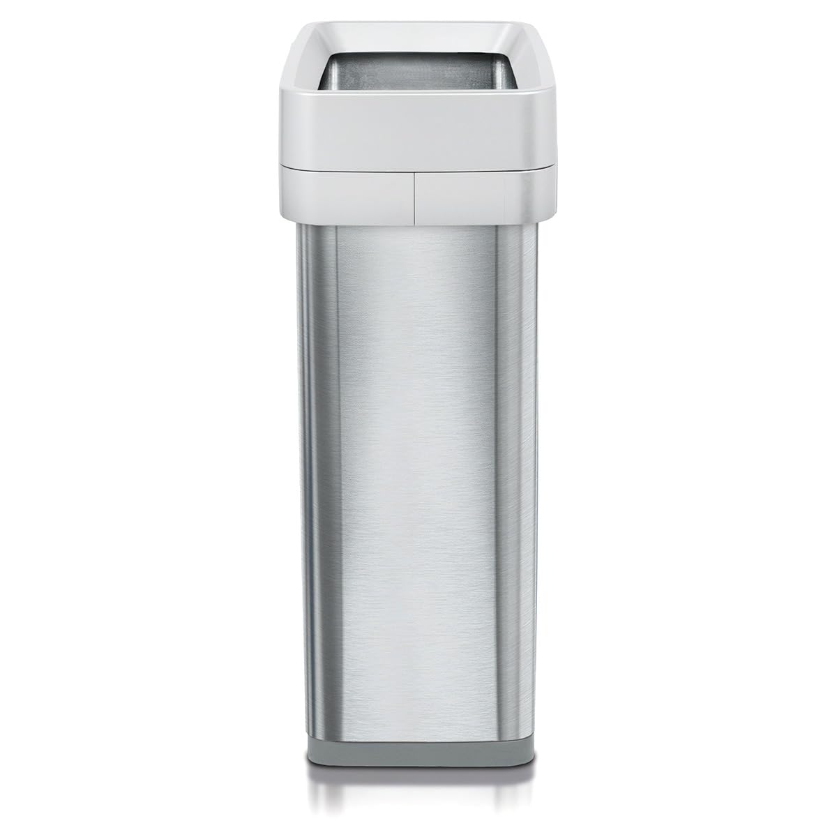 Alt View 1. Clorox - Clorox Trash Can, 13 Gallon Stainless Steel Slim Open Top Garbage Bin, Silver - Silver, Grey.