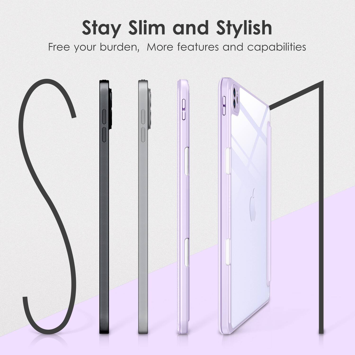 Stay Slim and Stylish  
Free your burden, More features and capabilities
