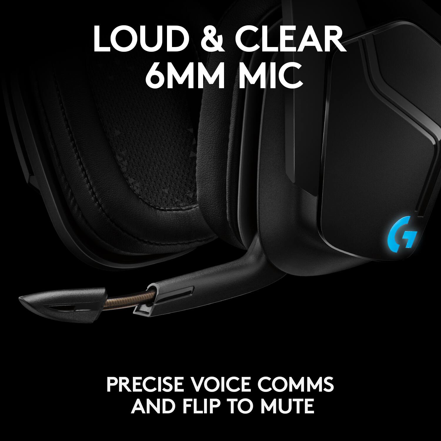 LOUD & CLEAR 6MM MIC G 7 PRECISE VOICE COMMS AND FLIP TO MUTE