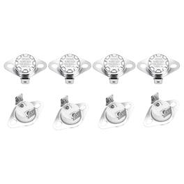 Unique Bargains - KSD301 Thermostat 105°C/221°F 16A Normally Open N.O Temperature Switch for Microwaves/Oven 8pcs Ceramic - Silver