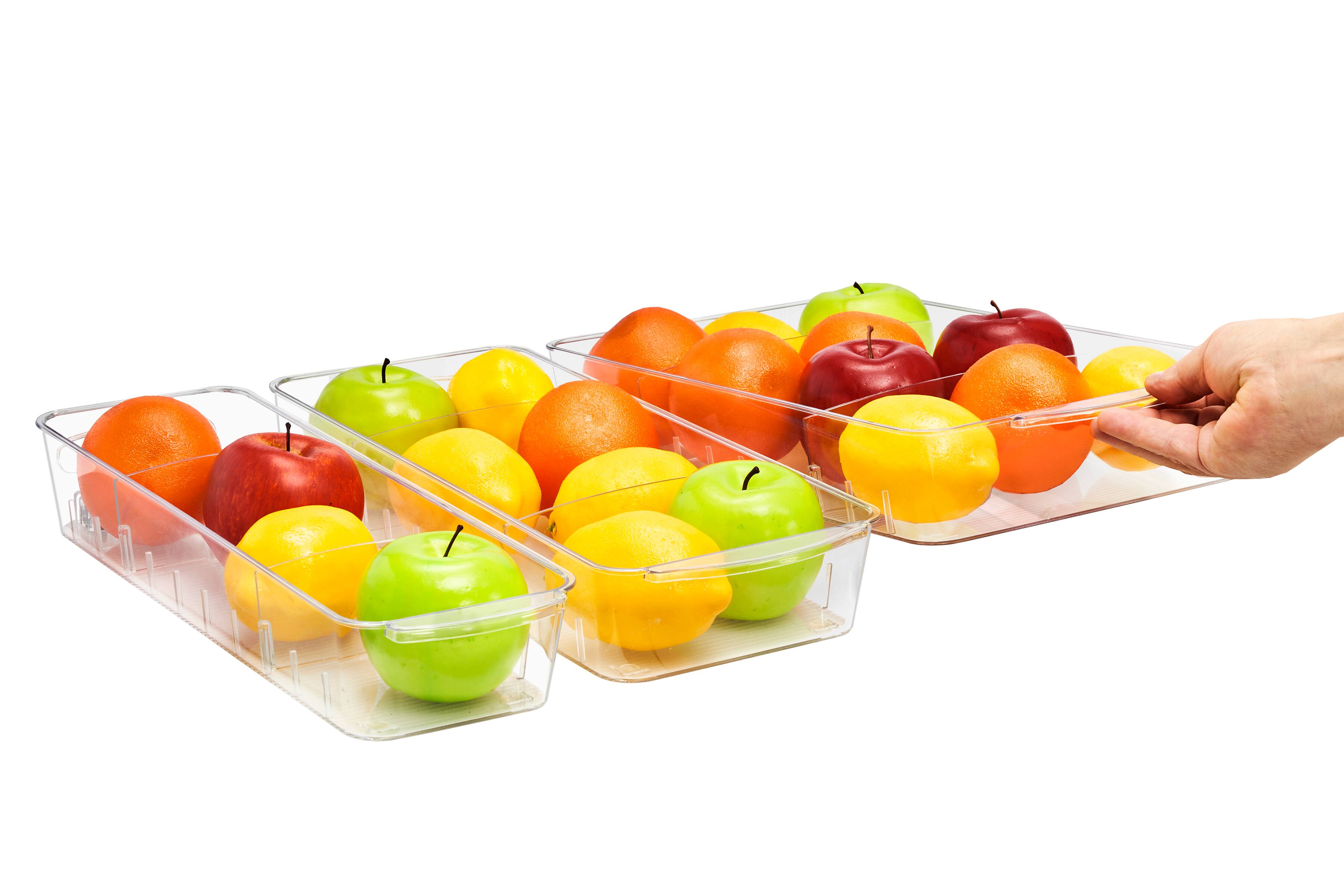 Sorbus - Clear Organizing Bins on Wheels