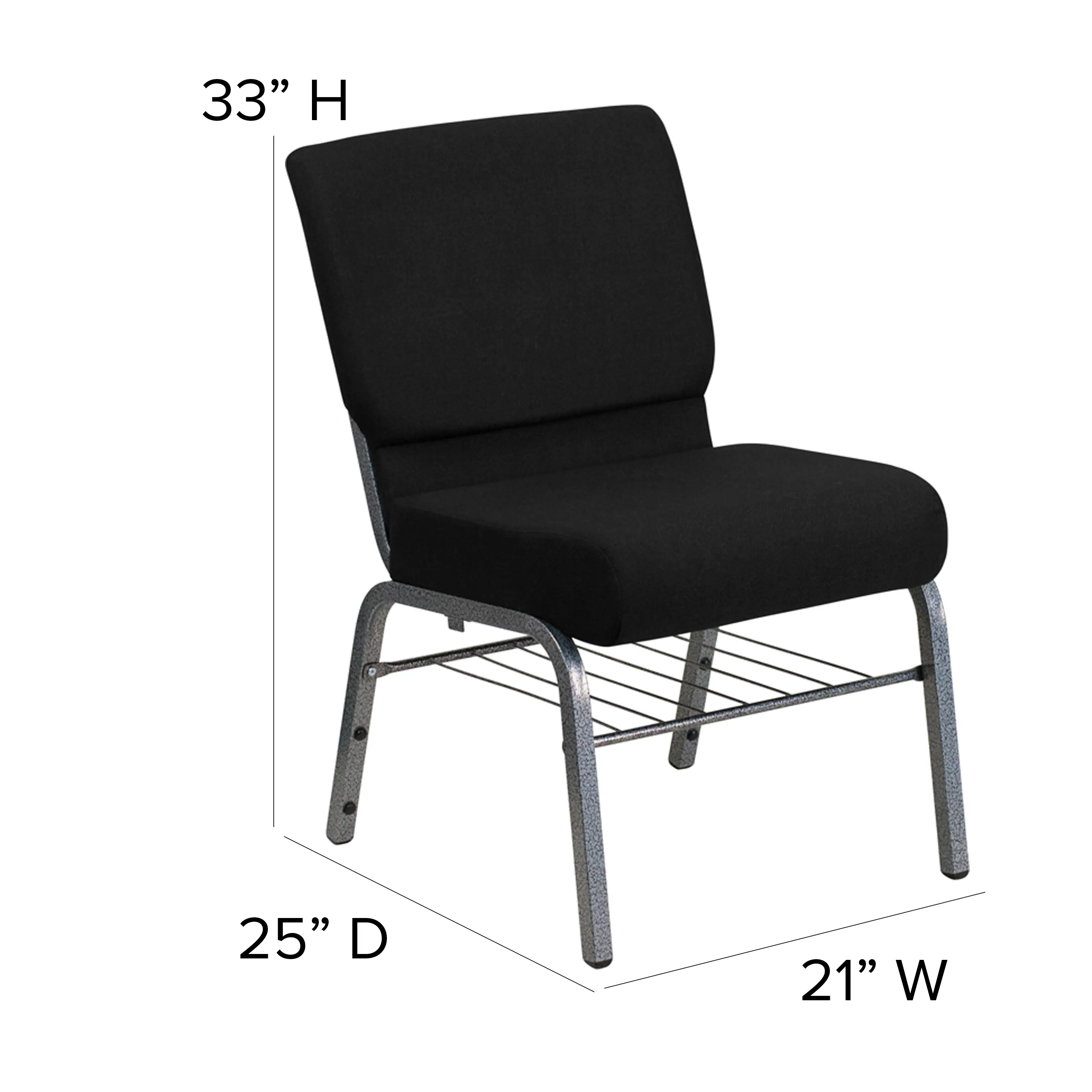 33" H  
25" D  
21" W