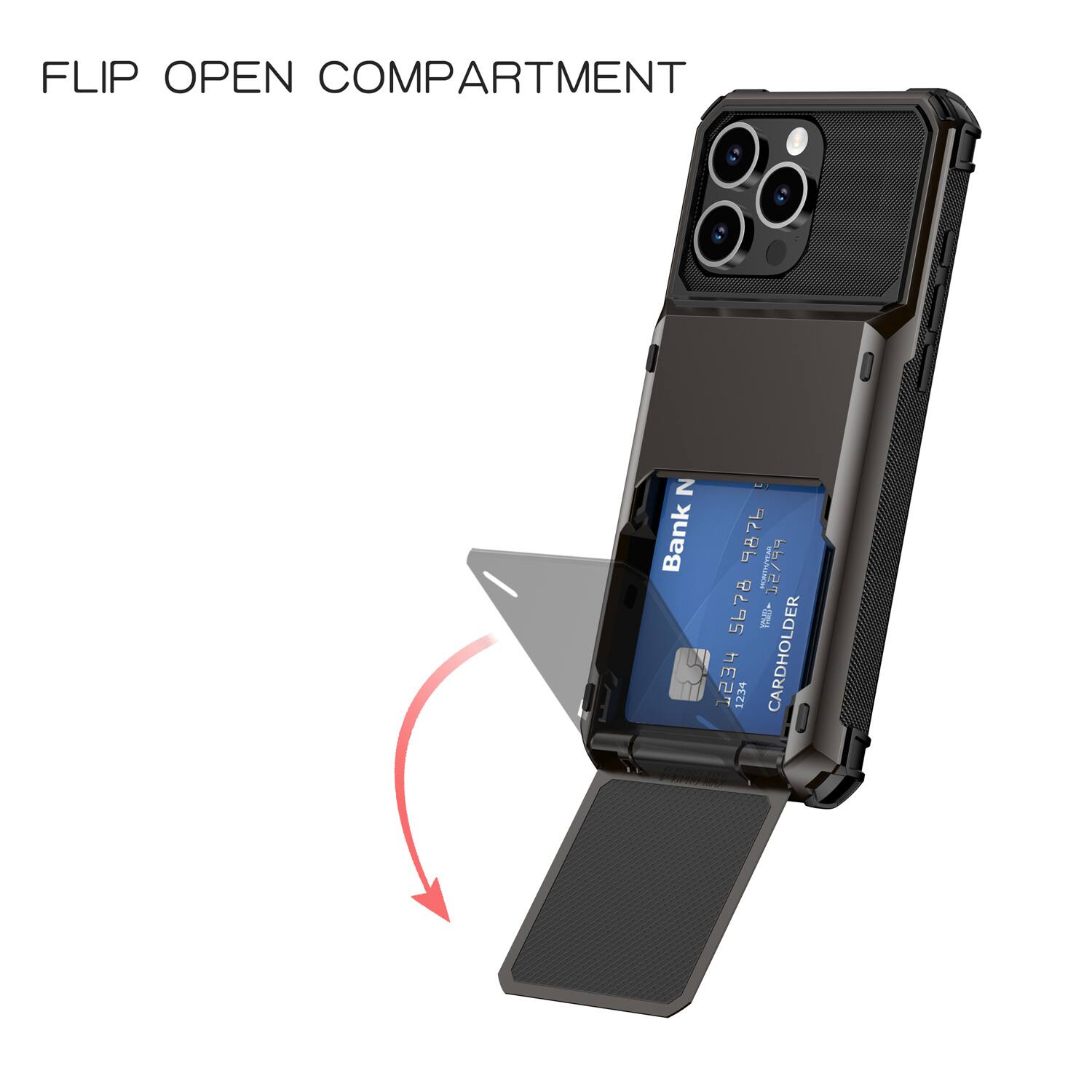 FLIP OPEN COMPARTMENT  
Bank H 9876 PPNST 5678  
hET 1234  
CARDHOLDER