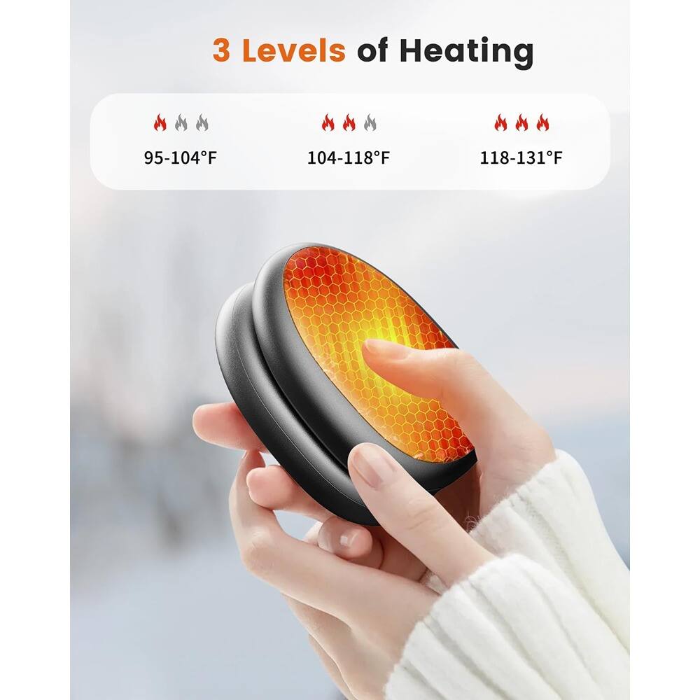 3 Levels of Heating

- 95-104°F
- 104-118°F
- 118-131°F