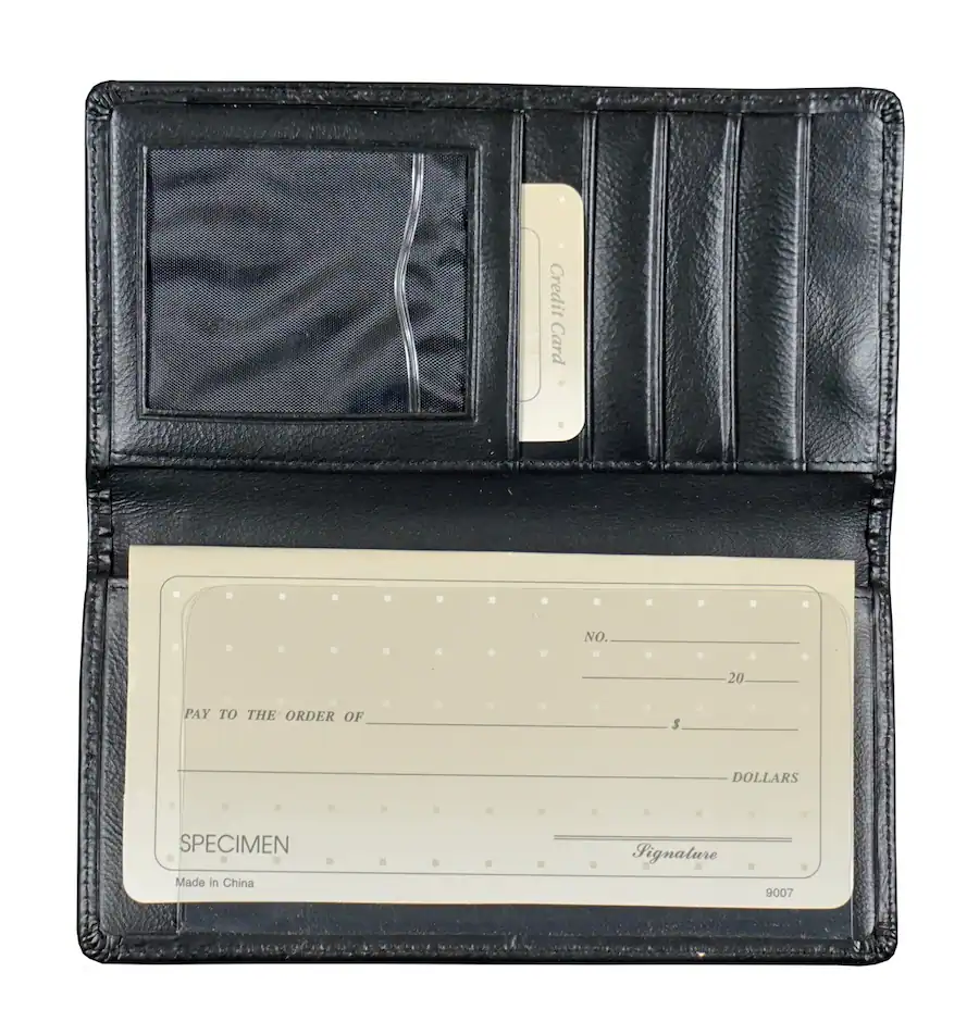 Rico Industries Phoenix Suns Embroidered Logo Black Leather Checkbook ...