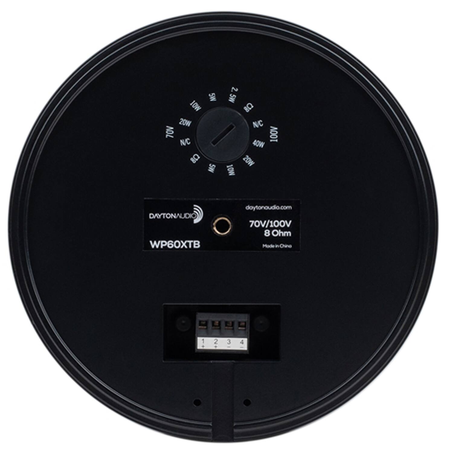 5W 10W 20W 70V N/C 80 SW 2. SW Q8 NC 100V 40W 20W 10W DAYTONAUDIO WP60XTB doytonaudio.com 70V/100V 8 Ohm Mode in China 1 2 3 4